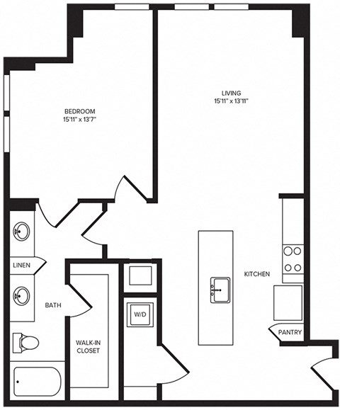 A11 floor plan at Windsor Turtle Creek, TX, 75219